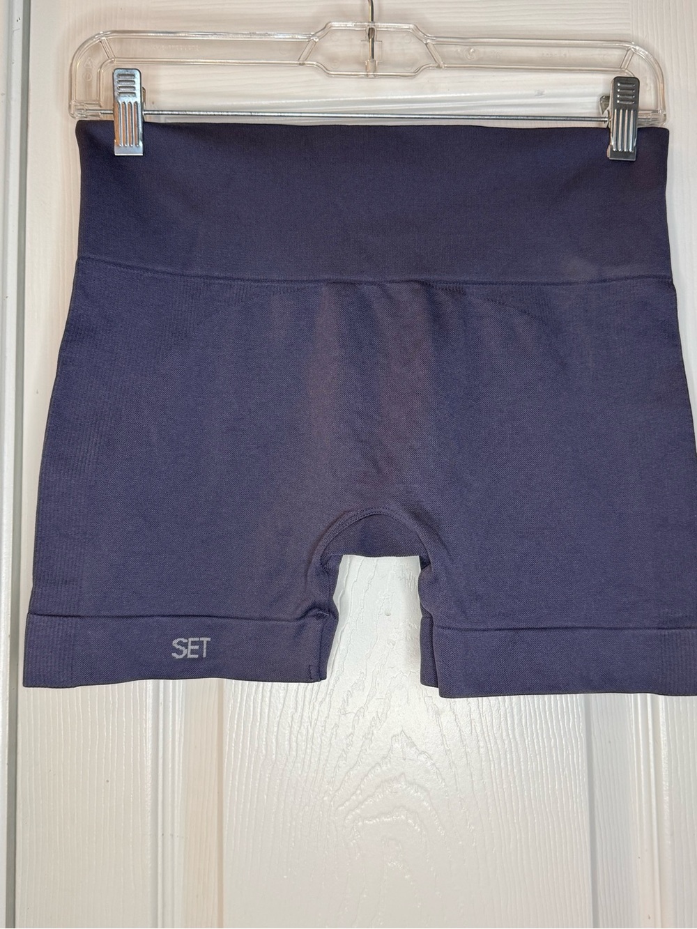 Set Active L Women's High-Waist Seamless Bike Shorts - purple